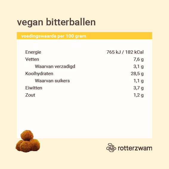 Oesterzwam bitterballen - 100% Plantaardig